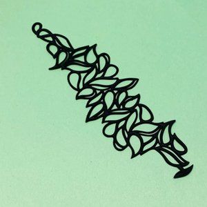 Unique rubber black tattoo bracelet - like new